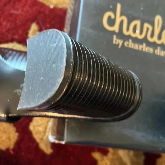 Charles Reveal Black Lizard Embossed Sandals Size 7.5 New with Tags - Picture 11 of 14